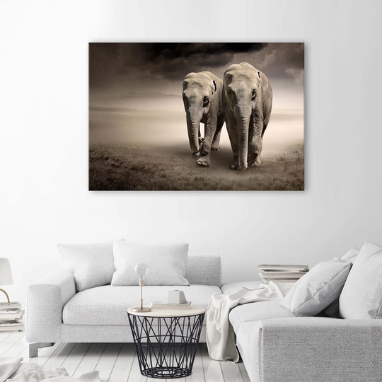 Canvas Print Africa Elephants