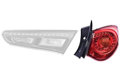 Combination Tail Light 0113932 Van Wezel 0113932