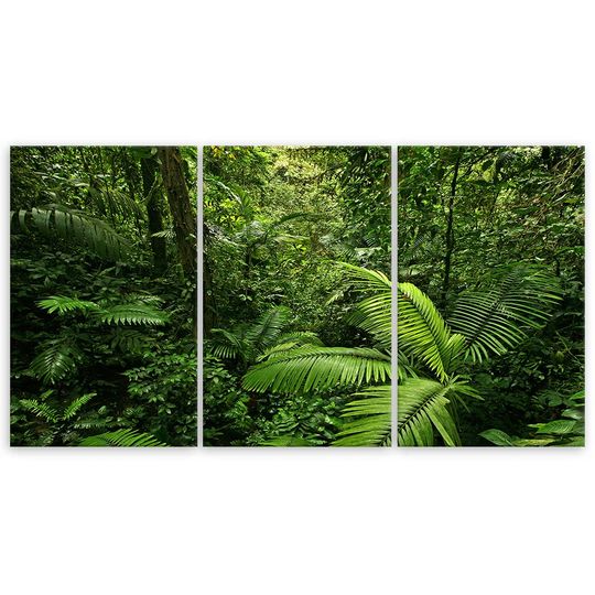Canvas Print Green Forest Leaves