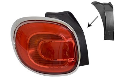 Combination Tail Light 1609923 Van Wezel 1609923