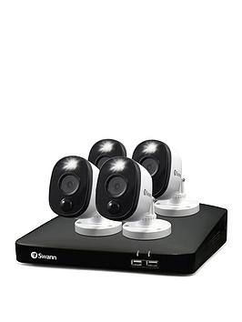 Swann Smart Security 1080P Cctv System: 8 Chl 1Tb Hdd Dvr, 4 X Warning Light Camera. Works With Alexa, Google Assistant & Swann Security - Swdvk-846804Wl-Eu