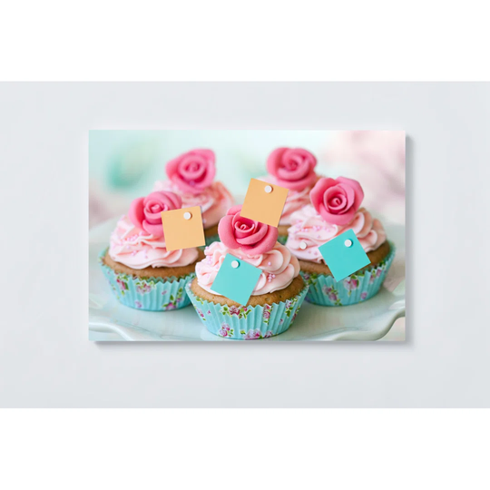 Muffin Magnetic Wall Mounted Cork Board