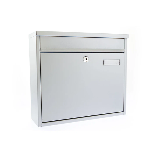 Ouse Wall Mounted Stainless Steel Lockable Weatherproof Post Box - 36x31x10cm