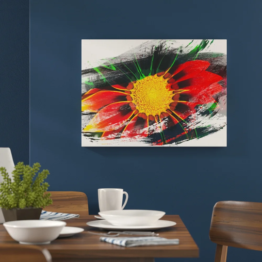 'Orange Flower Gazanie' Graphic Art Print Poster