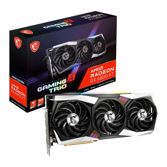 MSI Radeon RX 6800 XT GAMING X TRIO 16GB Graphics Card