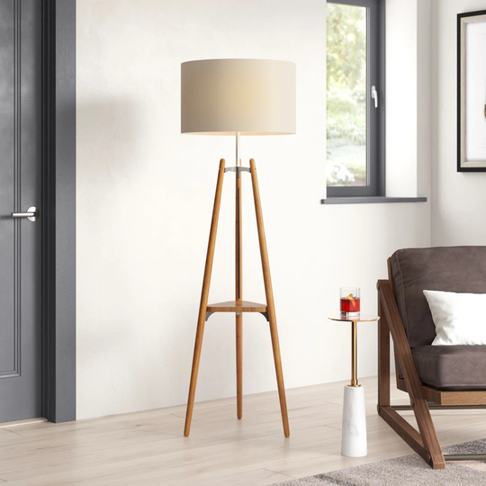 Kosinski 156Cm Natural Tripod Floor Lamp
