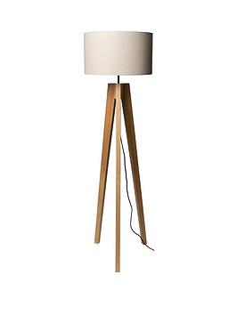 Toulouse Wooden Floor Lamp - Natural