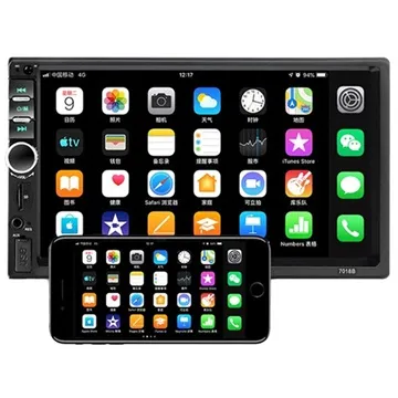 Double Din Touchscreen Bluetooth Car Stereo with Remote Control - 7