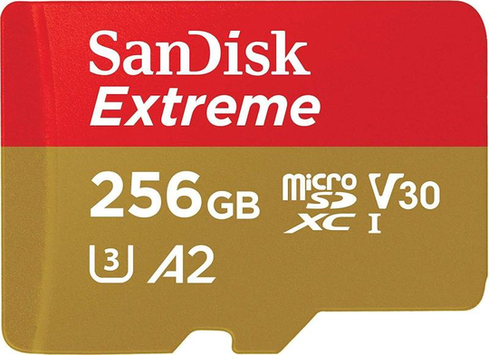 SanDisk Extreme 256GB microSDXC Memory Card + SD Adapter