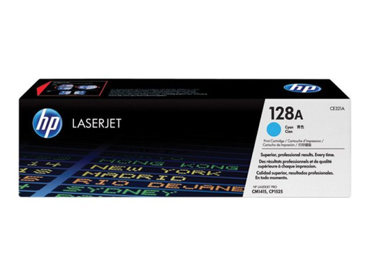 HP 128A Cyan Toner Cartridge - CE321A
