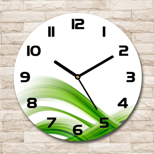 Decoration Picture Art Modern Kitchen Living Room Wave Abstraction 30cm Silent Wall Clock