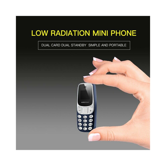 L8star BM10 Mini Blue Bluetooth Mobilephone Dual SIM Low Radiation