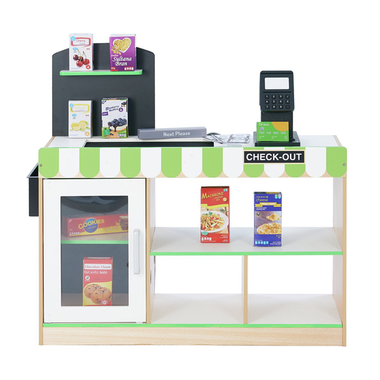 Interactive Wooden Grocery Play Supermarket Shop