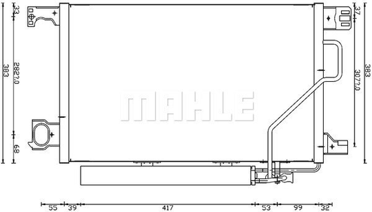 Condenser Air Conditioning 8FC351317-504 by BEHR