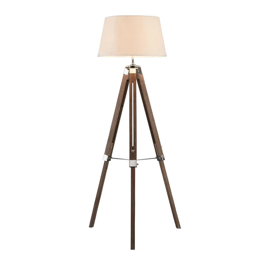 Premier Housewares Bailey Floor Lamp Tripod - Brown