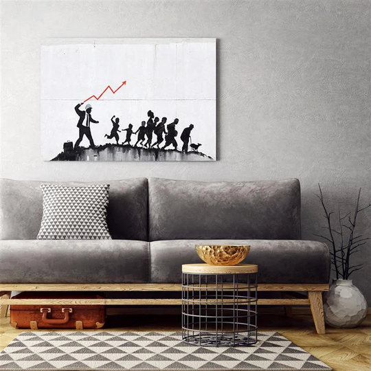 Canvas Print Banksy Street Art Graffiti