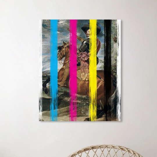 'Printer Error' Graphic Art on Wrapped Canvas