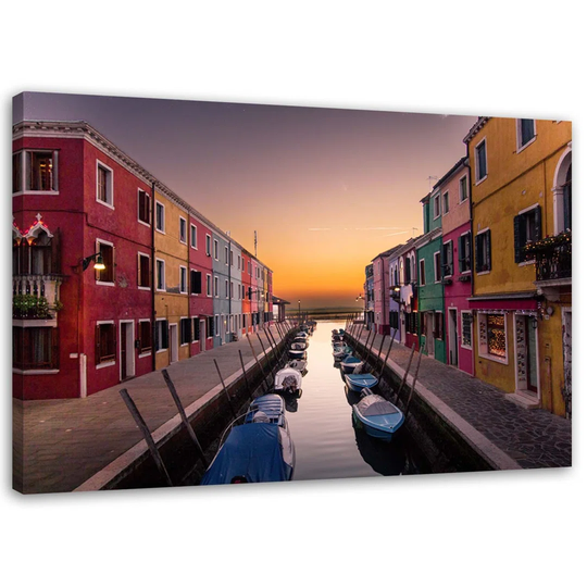 Canvas Print Venice Canal City Italy