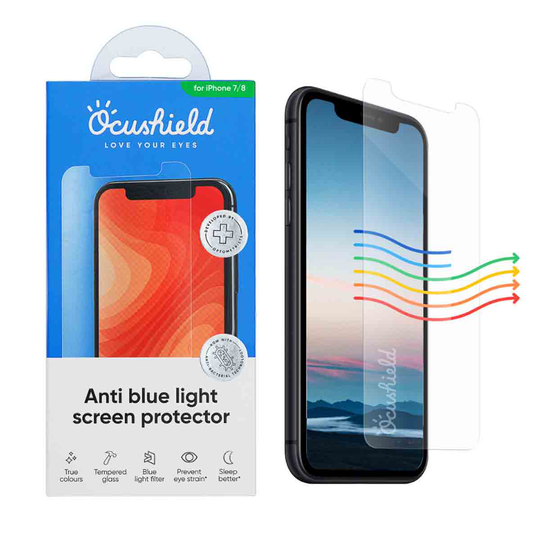 Ocushield Blue Light Screen Protector iPhone 7/8 - Tempered Glass