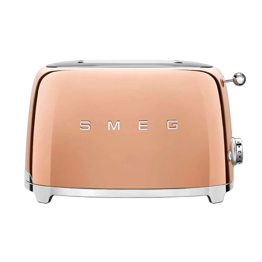Smeg TSF01RGUK 50s Retro Style 2 Slice Toaster - Rose Gold