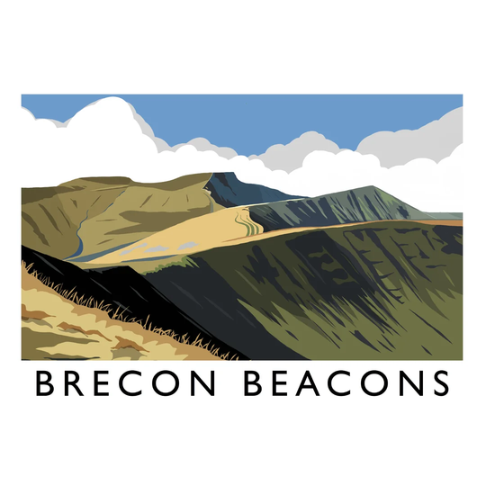 Brecon Beacons by Richard O'Neil - Graphic Art Print on Paper