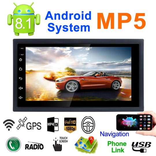 7" HD Touch Android 9.0 Car Stereo GPS Bluetooth Radio WIFI MP5 Player