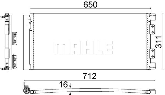 Condenser Air Conditioning 8FC351310-661 by BEHR