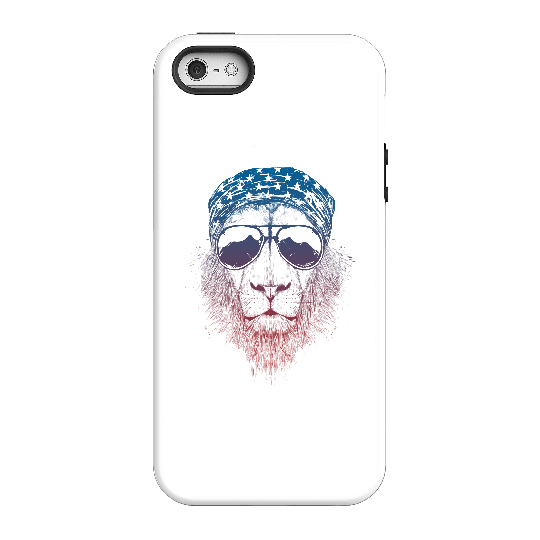 Balazs Solti Bandana Lion Phone Case for iPhone and Android - iPhone 5/5s - Tough Case - Gloss