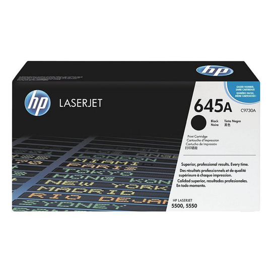 HP 645A Black Toner Cartridge - C9730A
