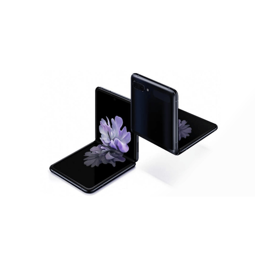 (Unlocked, Mirror Black) Samsung Galaxy Z Flip Single & eSim | 256GB | 8GB RAM