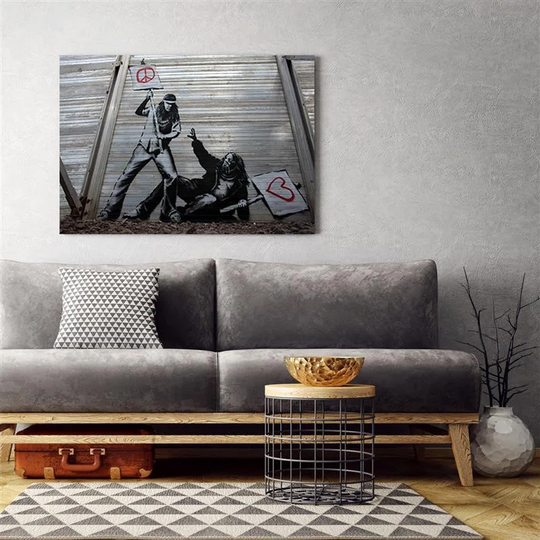 Canvas Print Banksy Street Art Graffiti