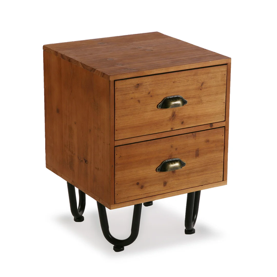 Bostic 2 Drawer Bedside Table