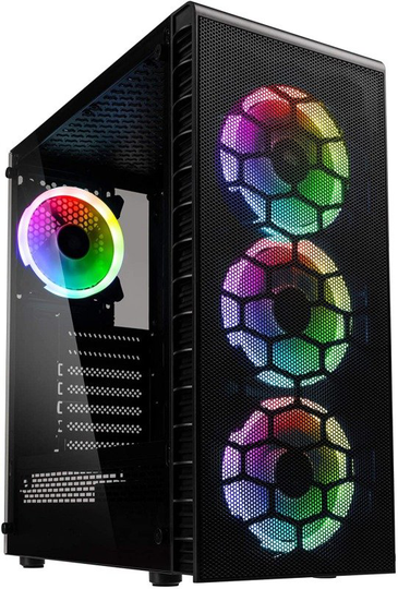 Kolink Observatory Lite ARGB Midi Tower Gaming Case - Black