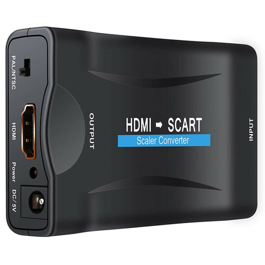 1080P HD SCART to HDMI Adapter Video Audio Converter USB Cable TV DVD