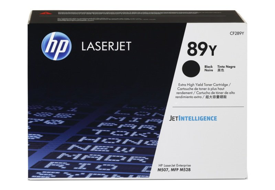 HP 89Y Extra High Yield Black Original LaserJet Toner Cartridge (CF289Y)