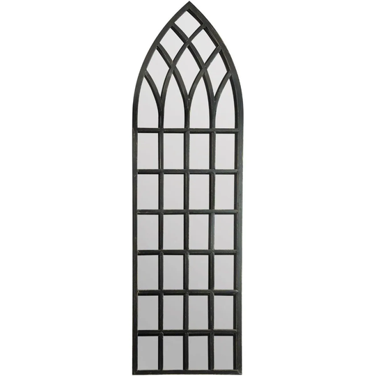 MirrorOutlet Somerley Rustic Arch Large Garden Mirror 140 X 40 Cm