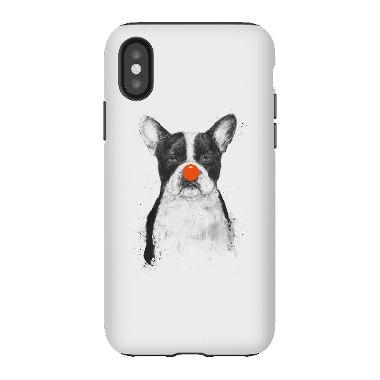 Balazs Solti Red Nosed Bulldog Phone Case for iPhone and Android - iPhone X - Tough Case - Gloss