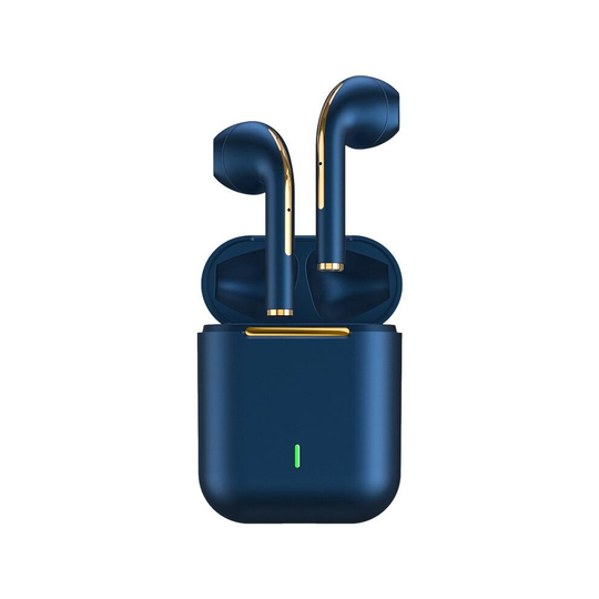 (Blue) TWS Bluetooth Headphones Stereo True Wireless Headphone Earbuds In Ear Handsfree Earphones Ear Buds For Mobile Phone