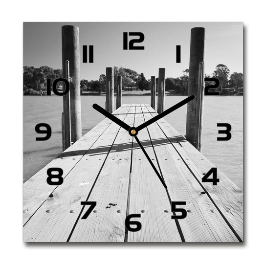 Josiha Wooden Pier Silent Wall Clock