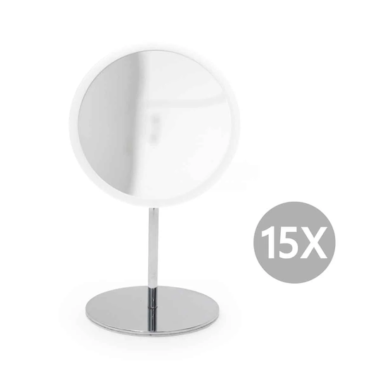 Bosign Air Mirror Table Stand With Detachable Make-up Mirror Mag 15X In White Dia16.5Cm
