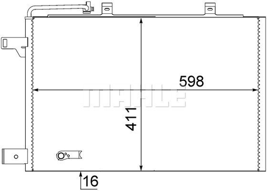 Condenser Air Conditioning 8FC351301-684 by BEHR