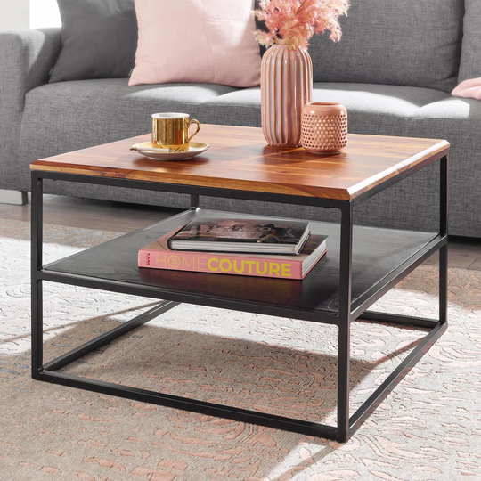 Fordville Solid Wood Frame Coffee Table with Storage