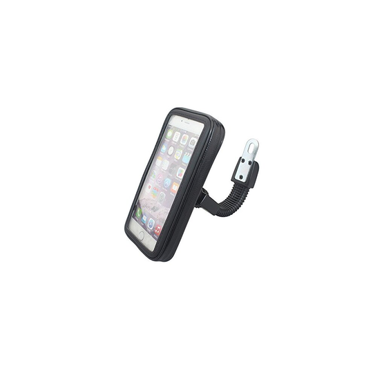 Cheeroyal Universal WaterProof Motorcycle Mount Case Motorbike Stand Phone Holder Rear View Mirror Mount for Smartphone Up to 5.3-6.2Inch