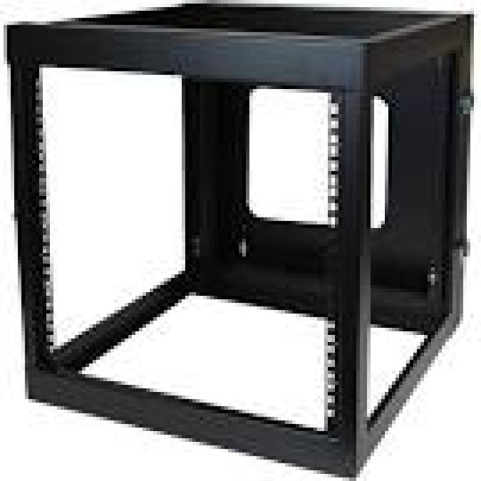 Startech 12u 22 Inch Depth Hinged Open Frame Wall Mount Server Rack
