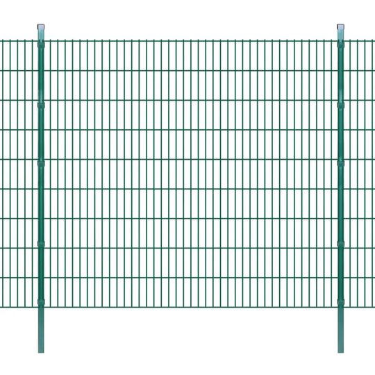 Vidaxl 2D Garden Fence Panels & Posts 2008X1830 Mm 14 M Green