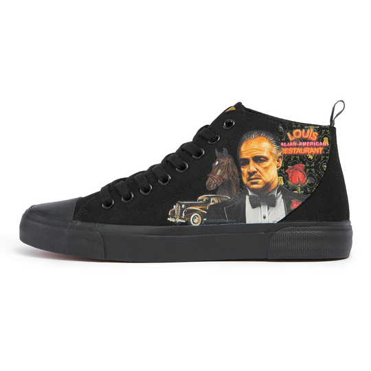Akedo x Godfather 50th Anniversary Black Signature High Top - UK 7 / EU 40.5 / US Men's 7.5 / US Women's 9