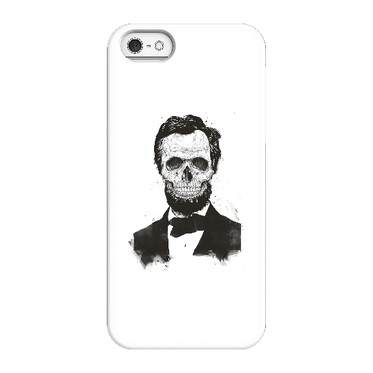 Balazs Solti Suited And Booted Skull Phone Case for iPhone and Android - iPhone 5/5s - Snap Case - Gloss