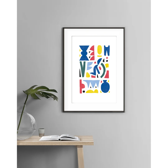 Mozaïque Colorée N.1 - Picture Frame Graphic Art Print on Paper