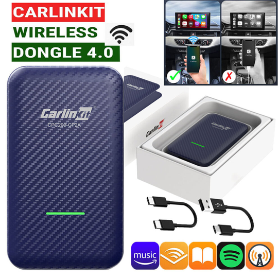 Carlinkit 4.0 CarPlay Adapter Support Wireless CarPlay & Android Auto
