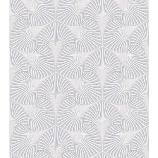 Holden Decor Heavy Weight Vinyl Varano Dove/Silver Wallpaper